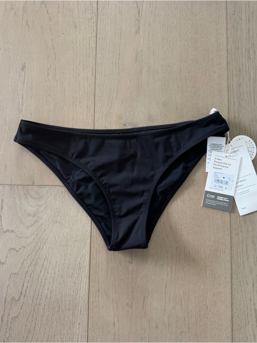 Vuori Aqua Bikini Bottoms - Black - S